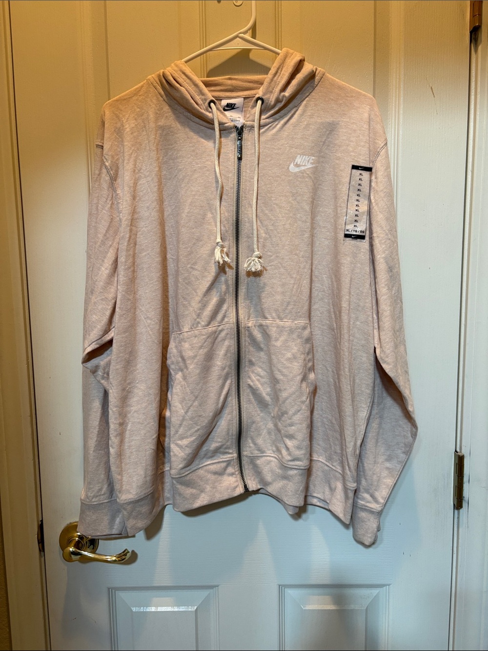Cream Nike  Full-Zip Hoodie